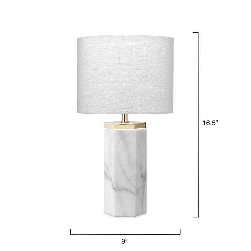 Alden Décor Clements Marble Table Lamp