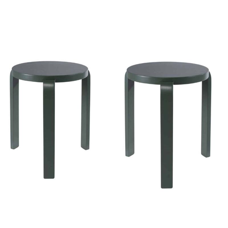 Mateo Round Backless Stacking Stools Set of 2
