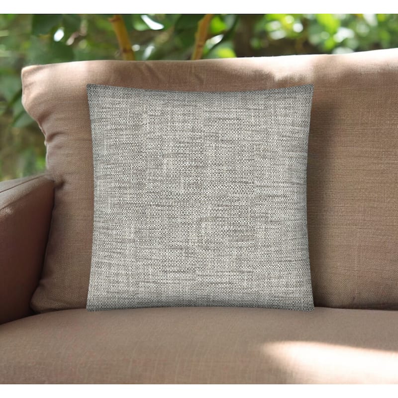 17" Brown Indoor Outdoor Throw Pillow Cover - Brown