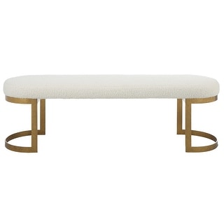 Uttermost Infinity Gold Bench - 60 W X 19 H X 16.25 D (in)