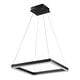 preview thumbnail 17 of 19, Nero Square Contemporary Modern Metal Integrated LED Chandelier, Black by JONATHAN Y