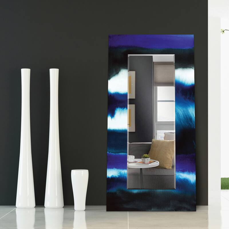 Abstract Rectangular Beveled Wall Mirror, Leaner,Large Mirror, Bathroom Mirror,Cheval Mirror,Ready to Hang