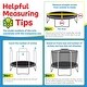 preview thumbnail 3 of 3, Trampoline Replacement Enclosure Safety Net for 6/ 7 ft. Round Frame, Sleeve Topped Trampolines with 3 Arches