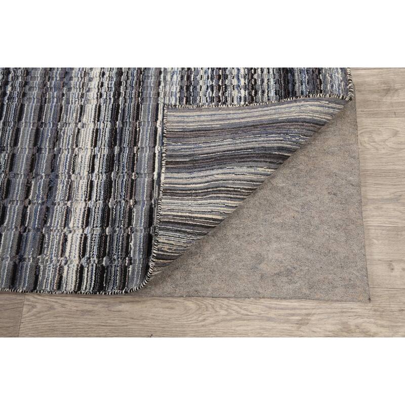 Geometric Modern Moroccan Oriental Wool Area Rug Handmade Carpet - 4'10" x 7'11"