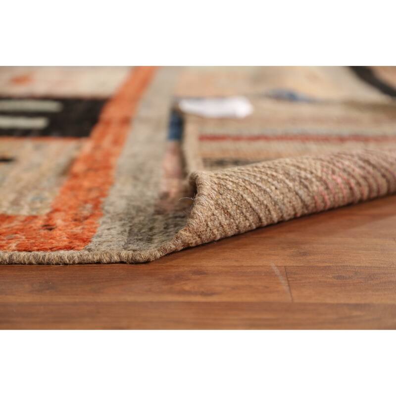 All-Over Geometric Moroccan Oriental Area Rug Hand-Knotted Wool Carpet - 8'5" x 9'11"