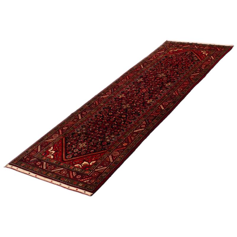 ECARPETGALLERY Hand-knotted Anadol Navy Wool Rug - 3'7 x 11'7