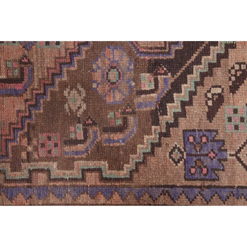 ECARPETGALLERY Hand-knotted Antalya Vintage Brown Wool Rug - 4'1 x 6'8