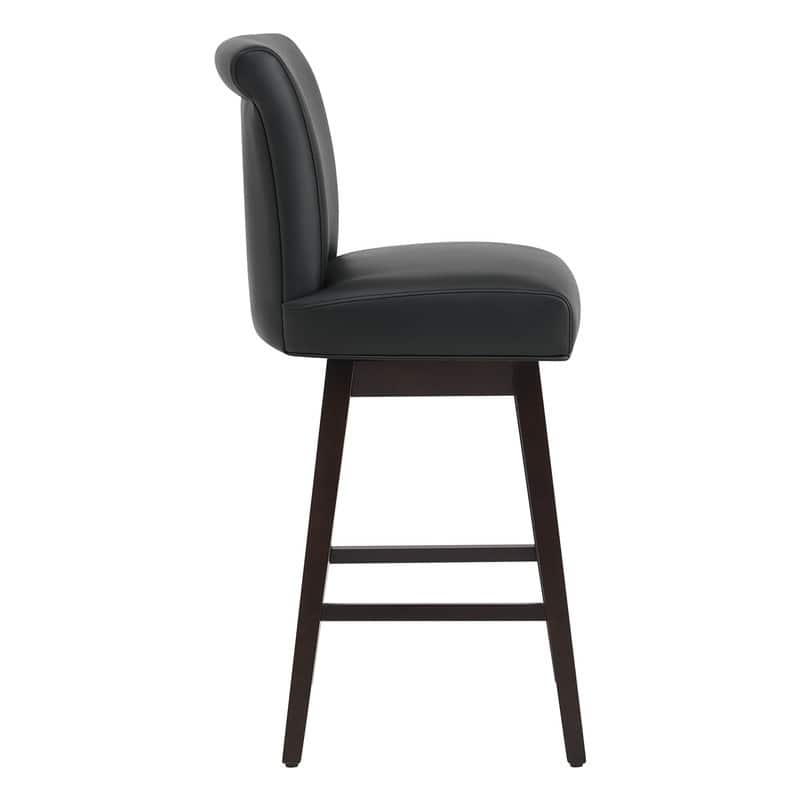 Spruce & Spring Noah Upholstered 26-inch Counter Height Swivel Barstool Set