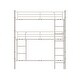 preview thumbnail 13 of 38, Industrial Style Twin Size Metal Triple Bunk Bed, Three Twin Size Beds