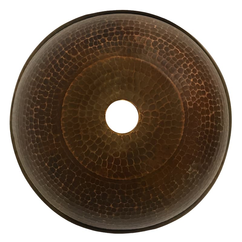 Hammered Copper 10.5-in Dome Pendant Light Shade in Oil Rubbed Bronze (SH-L100DB)