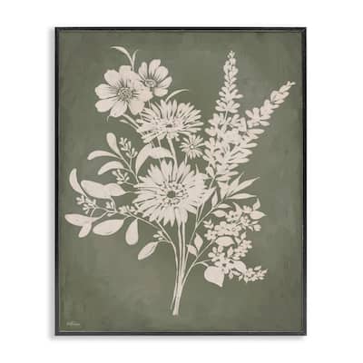 Stupell Bunches of Wildflower Herbs Framed Giclee Art Design By Cat Thurman Designs