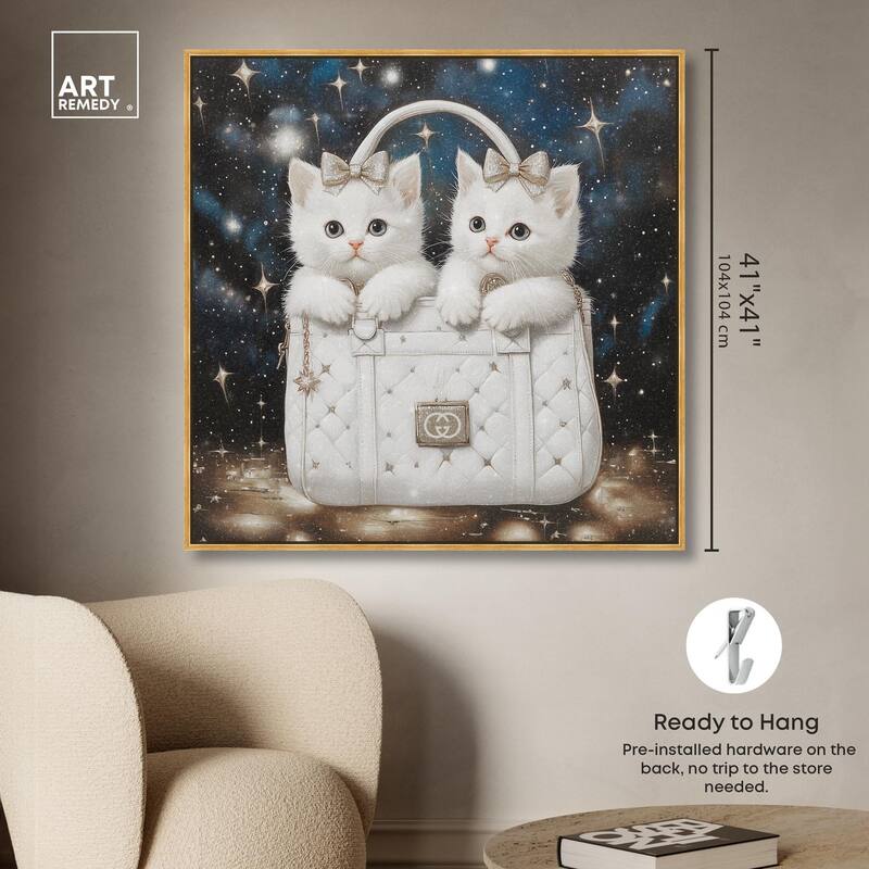 Constellation Kittens Purse Canvas by Art Remedy