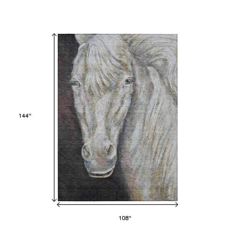 HomeRoots Animal Print Transitional Rectangle Outdoor Rug