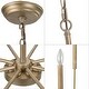 preview thumbnail 10 of 8, The Gray Barn Modern 8-Light Chandelier Windy Bracken Ceiling Lighting for Living Room - D 27"X H 36"