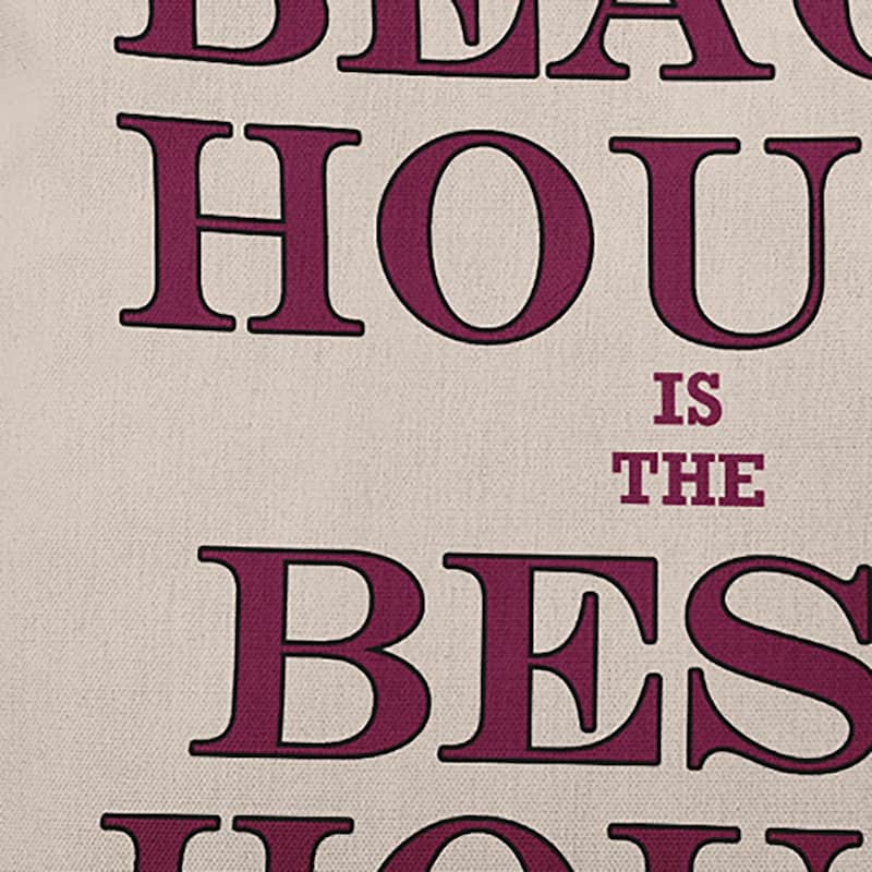 Beach House Best House Polyester Indoor/Outdoor Pillow