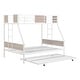 preview thumbnail 9 of 20, Twin Over FULL Metal Bunk Bed with Trundle 2-Side Ladder and Full-Length Guardrail, No Box Spring Needed