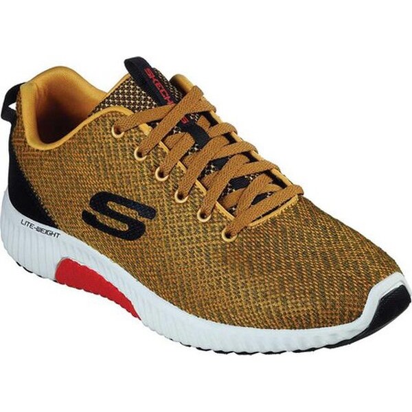 skechers memory foam mens yellow