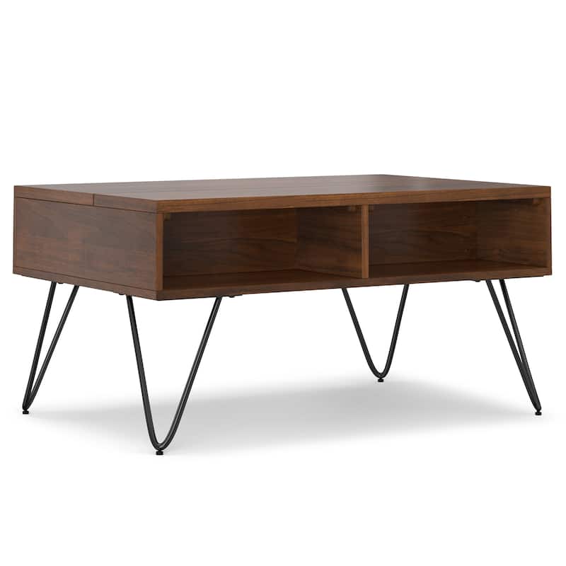 Moreno Rectangle Industrial Lift Top Coffee Table