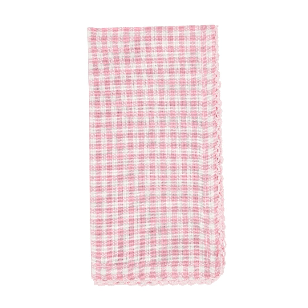 Gingham Design Dinner Napkins (Set of 4) - 18"x18"