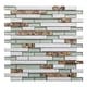 preview thumbnail 2 of 8, 5-Pack Shell Mosaic Tile Artificial Resin Marble Tile for Kitchen Backsplash or Bathroom Backsplash Green