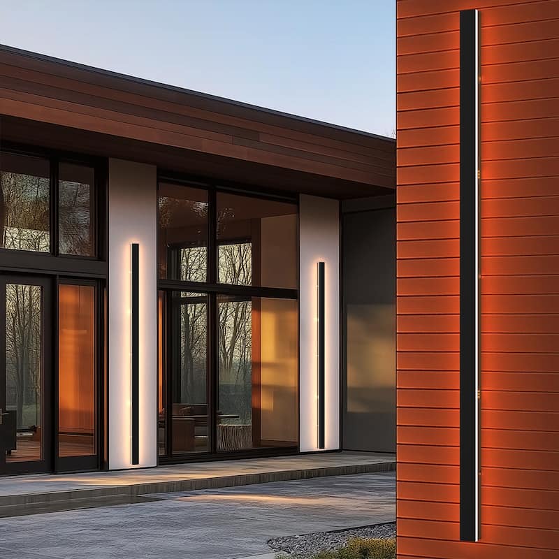 YANSUN 59.06in Outdoor Wall Lamp 45W LED, IP65 Waterproof, Warm Light 3000K, 85-265V - 59.1 inchs