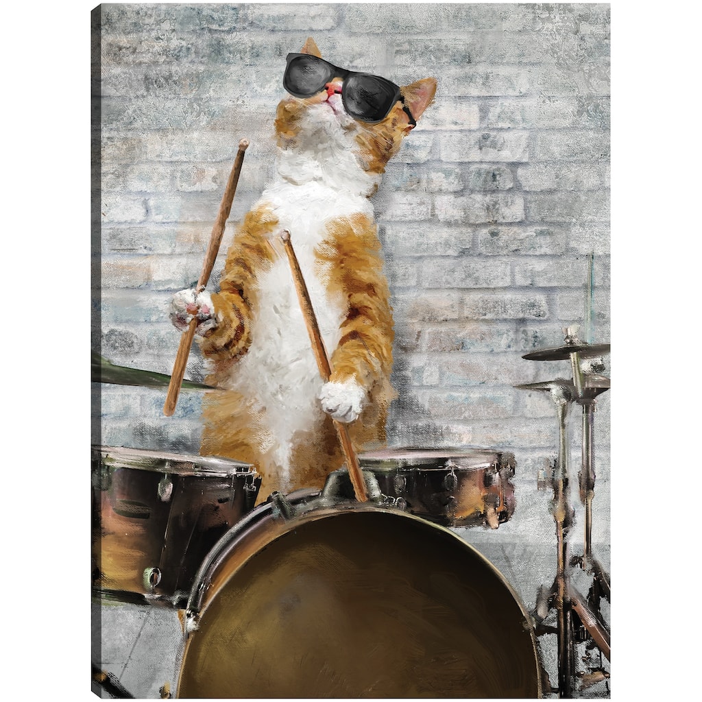 Jazz Cats II By Studio Arts Canvas Art Print