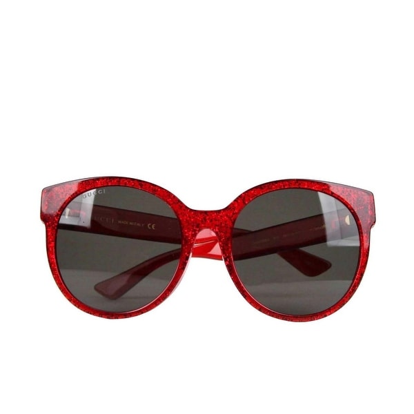gucci red glitter sunglasses