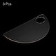 preview thumbnail 3 of 2, Paint Tray Palette Acrylic Paint Pallet Semicircle with Thumb Hole, Clear 3pcs - 3 Pack