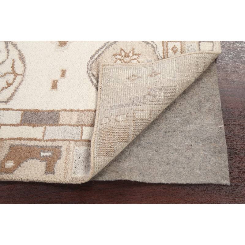 Abstract Modern Oriental Moroccan Area Rug Hand-knotted Wool Carpet - 5'5" x 7'2"