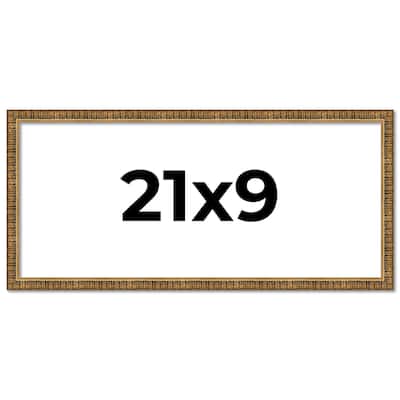 21x9 Frame Gold Picture Frame - Complete Modern Photo Frame Includes