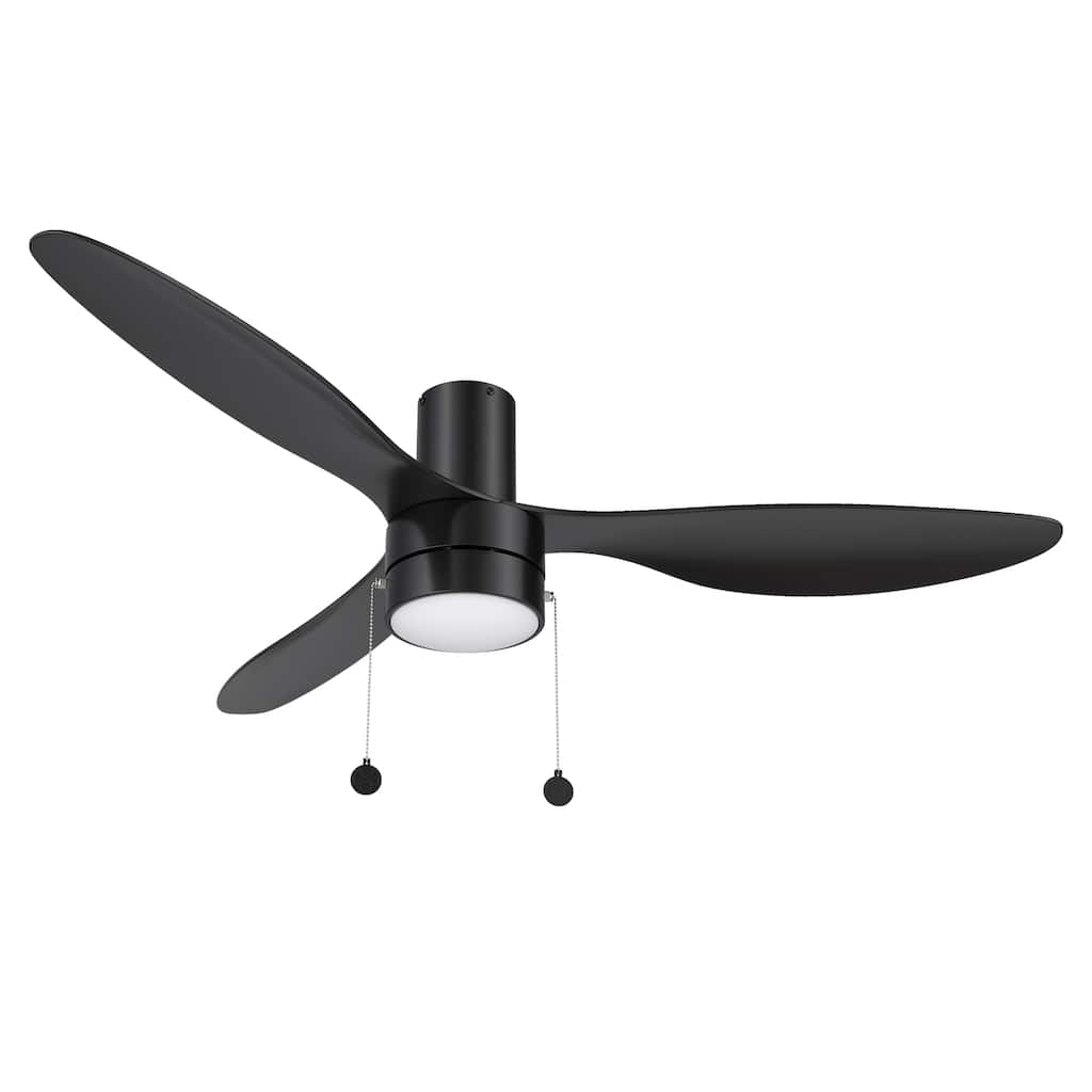 CARRO Nantes 52" 3-Blade Indoor Pull Chain Ceiling Fan with Light - N/A