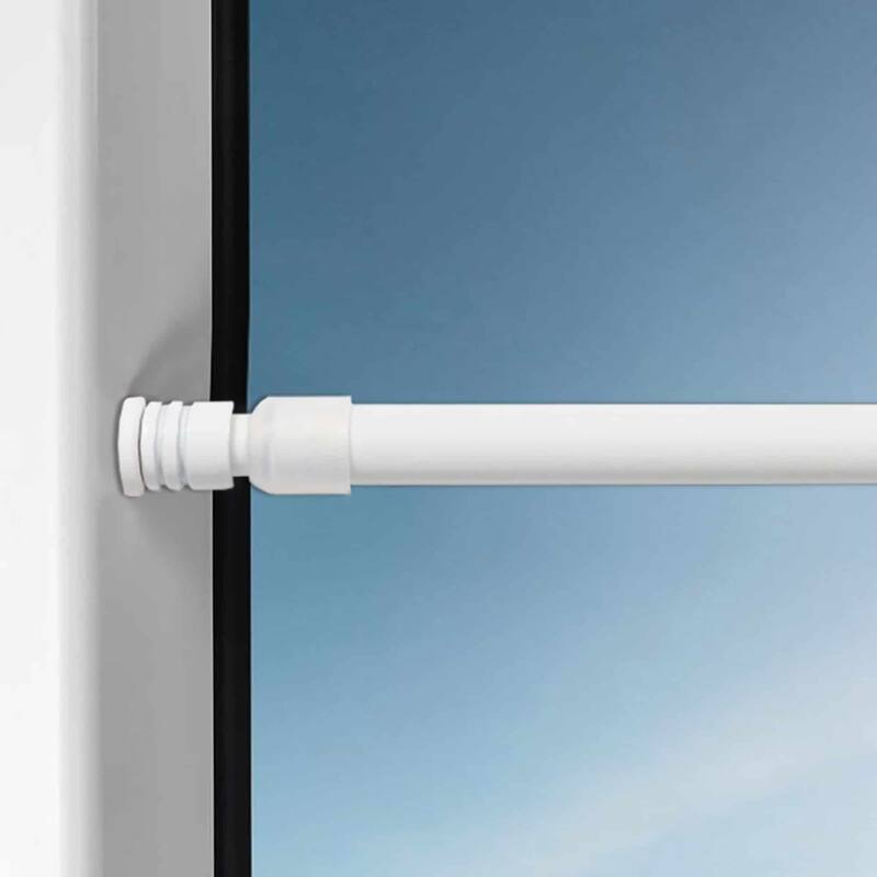 Set of 2 Adjustable Tension Rods Lightweight Curtains