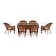 preview thumbnail 35 of 45, Portside Southwest Amber Outdoor Wicker Dining Set (7-Piece)