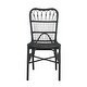 preview thumbnail 3 of 3, Outdoor PE Wicker Patio Dining Chairs Set of 2 GREY