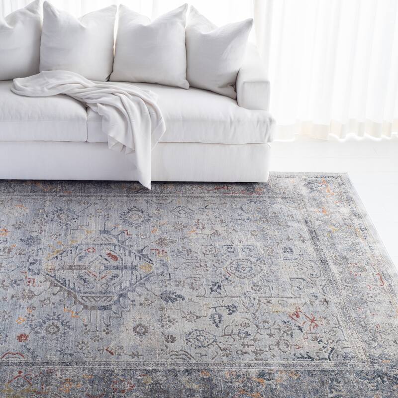 Lauren Ralph Lauren Miranta Vintage Oriental Rug - 9' x 12' - Light Grey/Navy