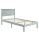 preview thumbnail 35 of 45, Twin Size Solid Wood Platform Bed Frame With Headboard White