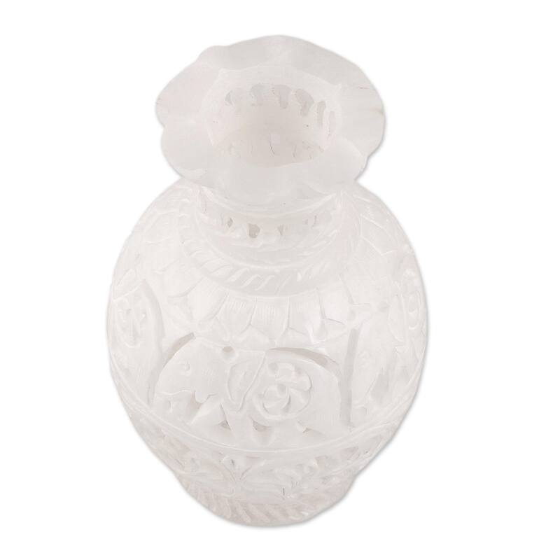 Novica Handmade Royal March Alabaster Decorative Vase