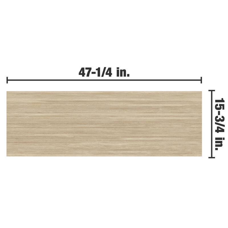 Merola Tile Larchwood Alder 15-3/4" x 47-1/4" Fluted Ceramic Wall Tile