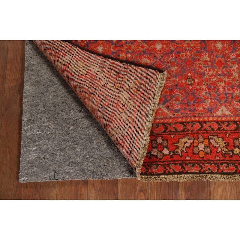 Geometric Malayer Antique Persian Runner Rug Handmade Wool Carpet - 3'3" x 9'2"