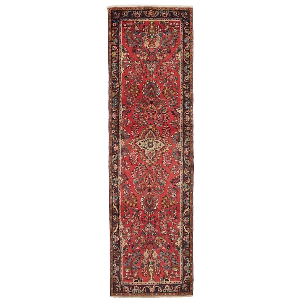 ECARPETGALLERY Hand-knotted Anadol Red Wool Rug - 2'10 x 10'6