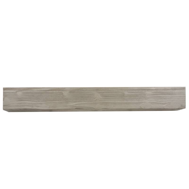 72" Rustic Wood Fireplace Mantel,Wall-Mounted & Floating Shelf for Home Decor