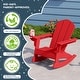 preview thumbnail 7 of 73, Laguna Kids Outdoor Poly Adirondack Rocking Chair with Cup Holder (Set of 2)