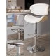 preview thumbnail 12 of 78, Bar Stools Adjustable Height Swivel Faux Leather Armless Barstools