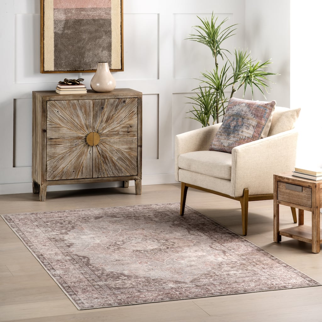 Nuloom Analeia SplashGuard Machine Washable Area Rug