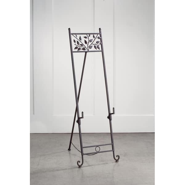 Shop Natural Elements Brown Metal 56 Inch Floor Easel 56 Overstock 13402872