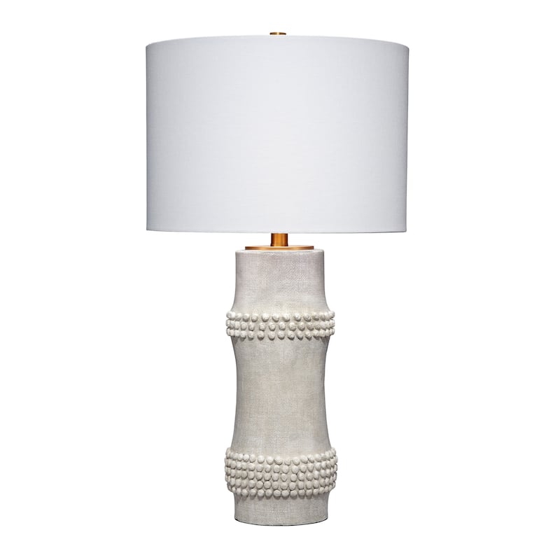 Alden Decor Canyon Table Lamp - White