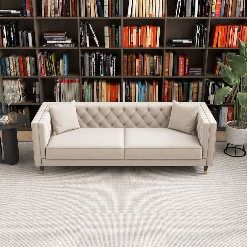 Lamont Luxury Modern Tufted Velvet Living Room Couch