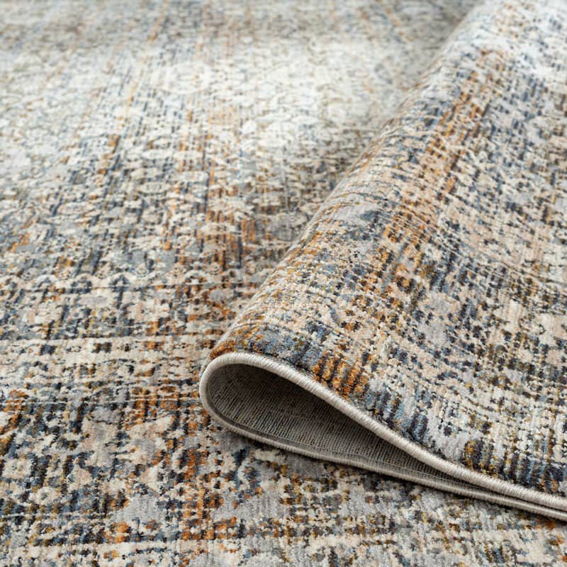 Camilla Vintage Blues/Rust Area Rug