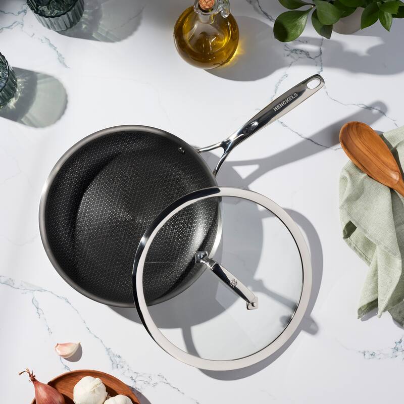 Henckels Paradigm 10-in Stainless Steel Fry Pan with Lid - 10-inch