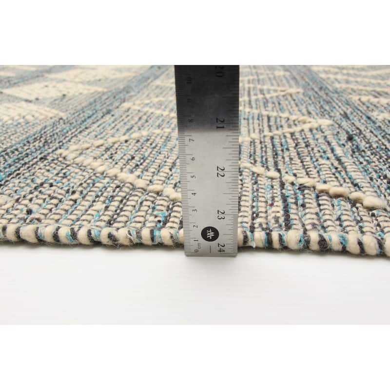 ECARPETGALLERY Braid weave Sienna Cream Wool Rug - 6'2 x 8'11